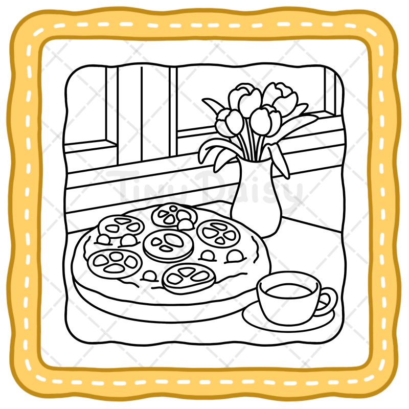 2 Food and Drink Coloring Book – 40 Magical Cozy Cottage Kitchen Pages