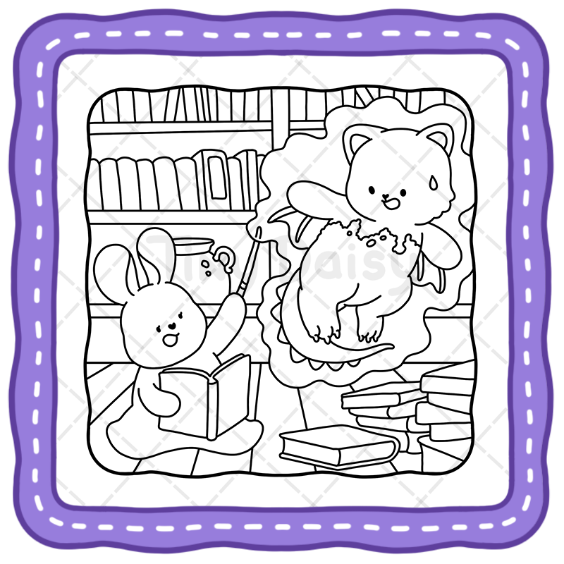 3 Fantasy Coloring Book – 45 Magical Cozy Wizard School Pages