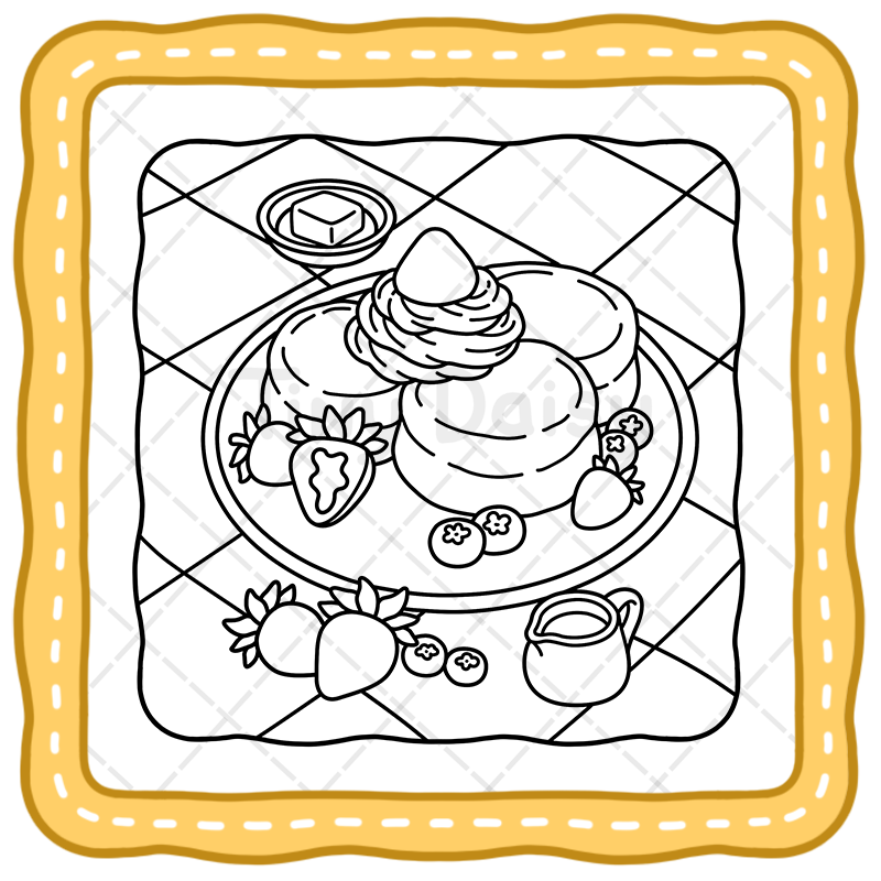 3 Food and Drink Coloring Book – 40 Magical Cozy Cottage Kitchen Pages