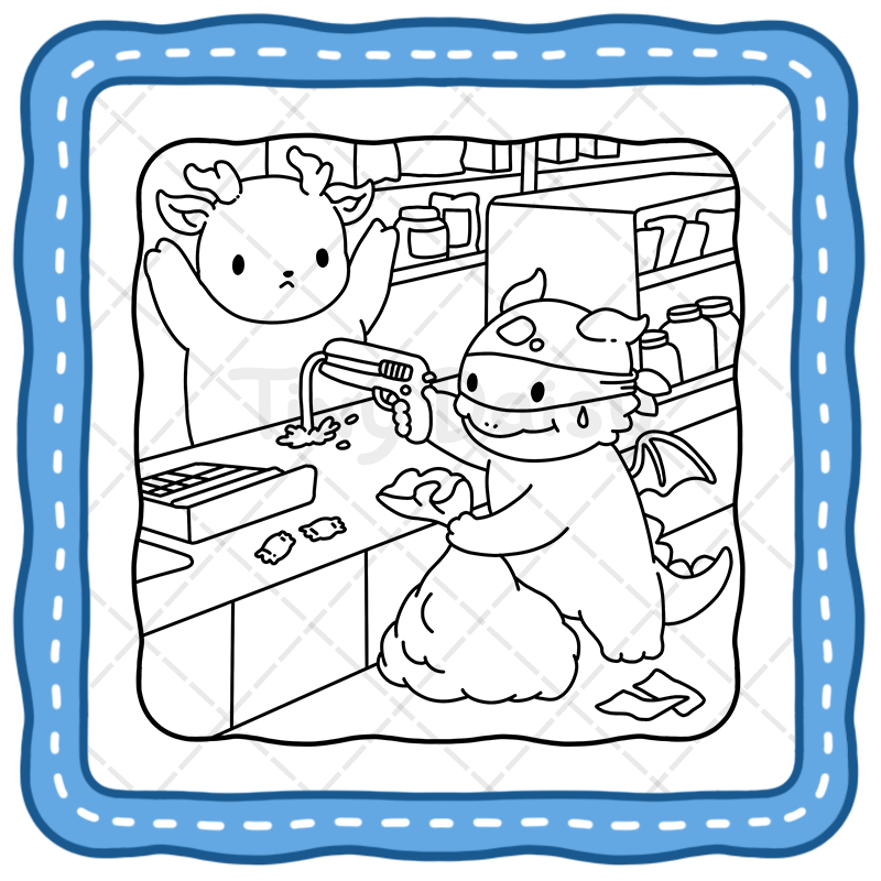 3 Funny Crime Coloring Book – 45 Magical Cozy Cute Mischief Pages for Adults