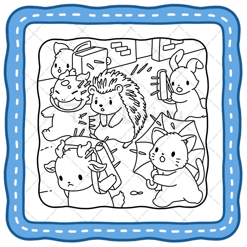 5 Funny Crime Coloring Book – 45 Magical Cozy Cute Mischief Pages for Adults