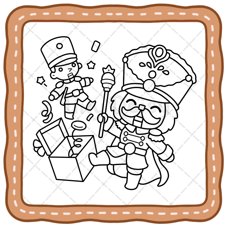 4 Cozy Time Christmas - Bold and Easy Tiny Daisy Coloring Book for All Ages