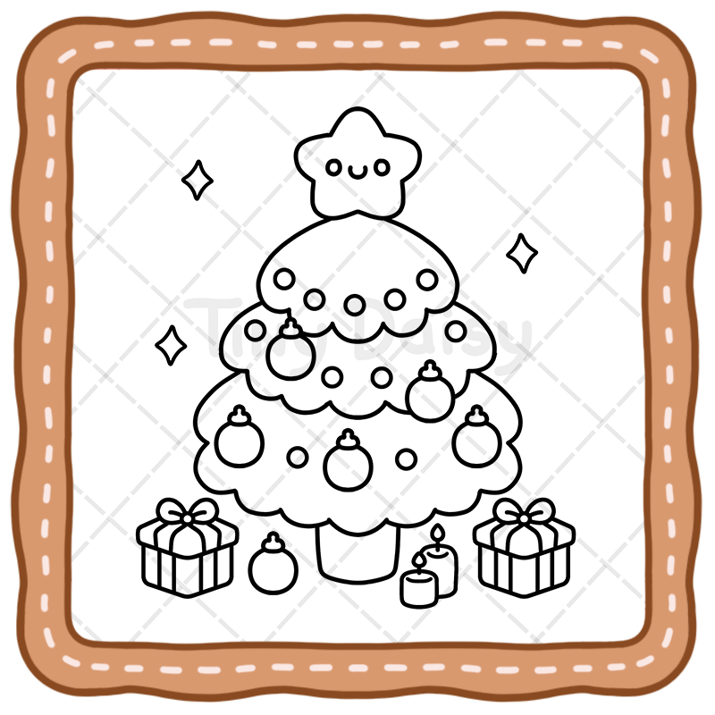 5 Cozy Time Christmas - Bold and Easy Tiny Daisy Coloring Book for All Ages