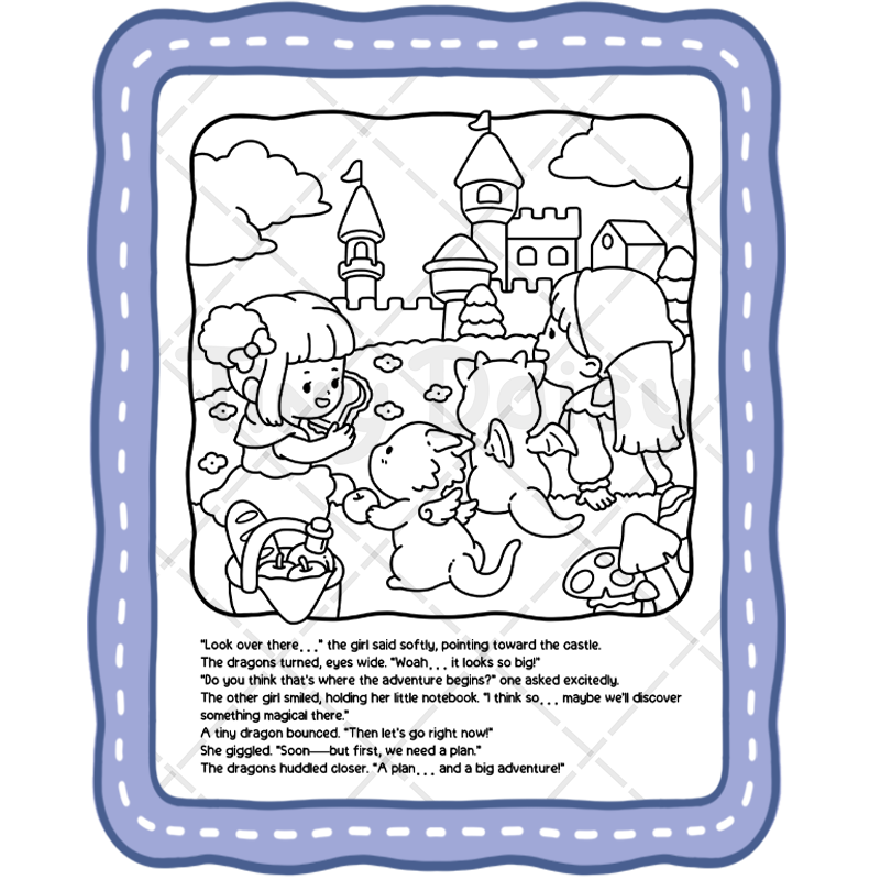 4 Tiny Tales – Cozy Dragon & Magical Moments Tiny Daisy Coloring Book & Story