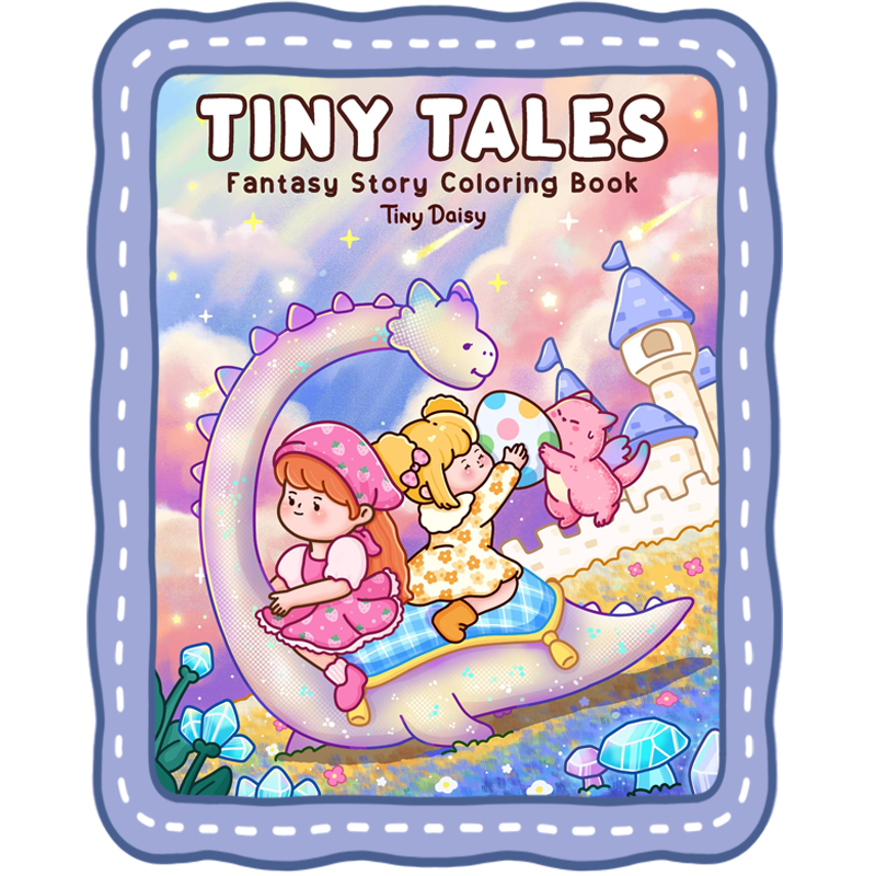 Cover Tiny Tales – Cozy Dragon & Magical Moments Tiny Daisy Coloring Book & Story