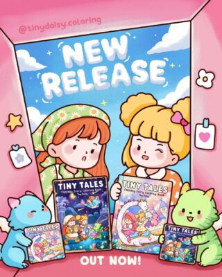 cozy fantasy coloring book featuring gentle dragons and dreamy girls in a peaceful, heartwarming world designed for relaxation and stress relief.