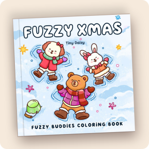 Alternative view of Christmas Fuzzy Buddies Coloring Book