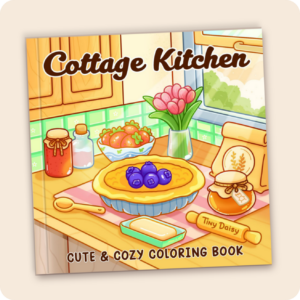 Cottage Kitchen Coloring Book