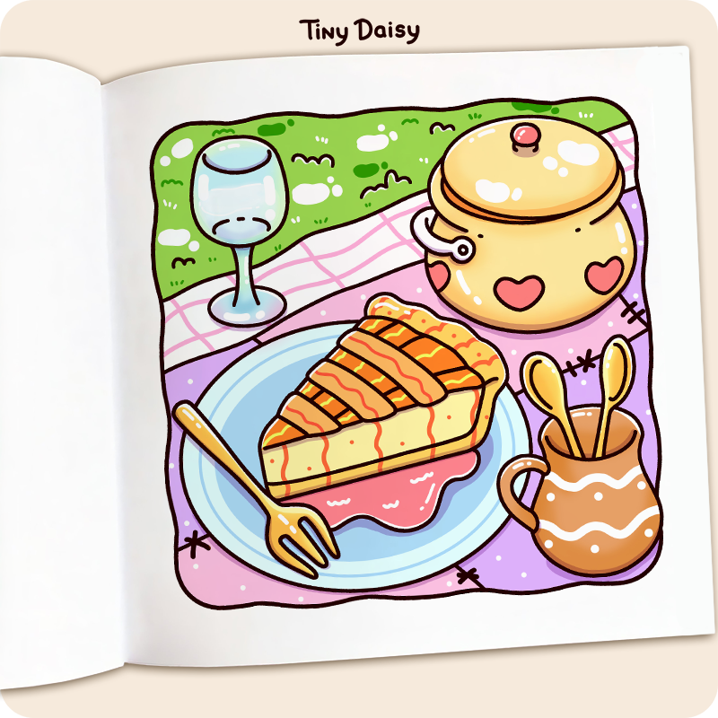 Cottage Kitchen Coloring Book - Image 2