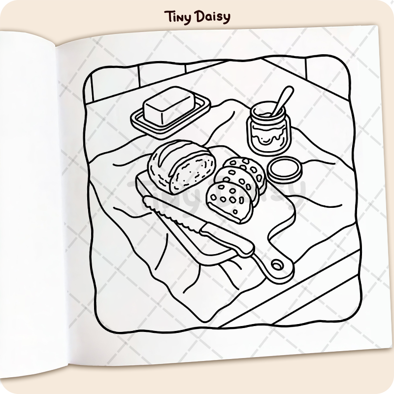 Cottage Kitchen Coloring Book - Image 6
