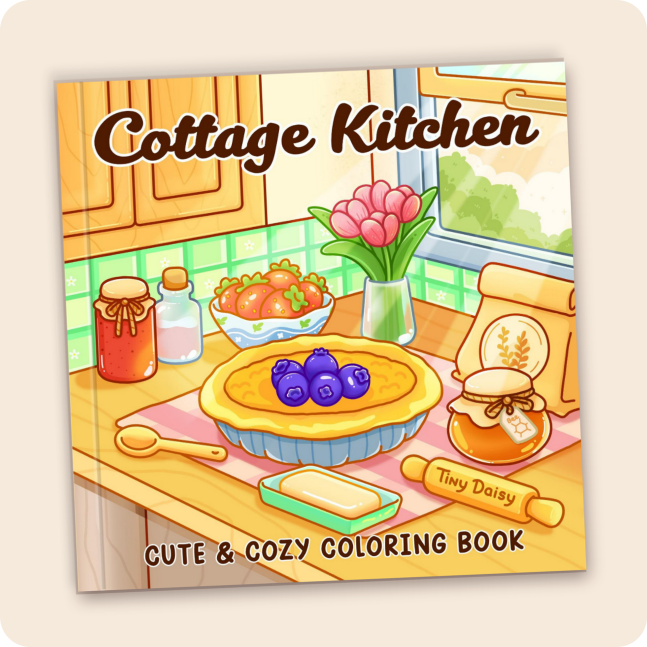 Cottage Kitchen Coloring Book