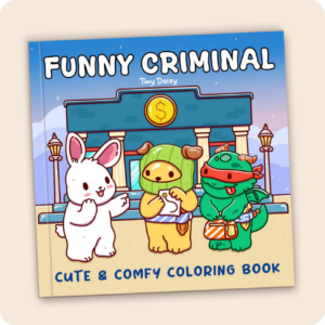 Funny Criminal Coloring Book