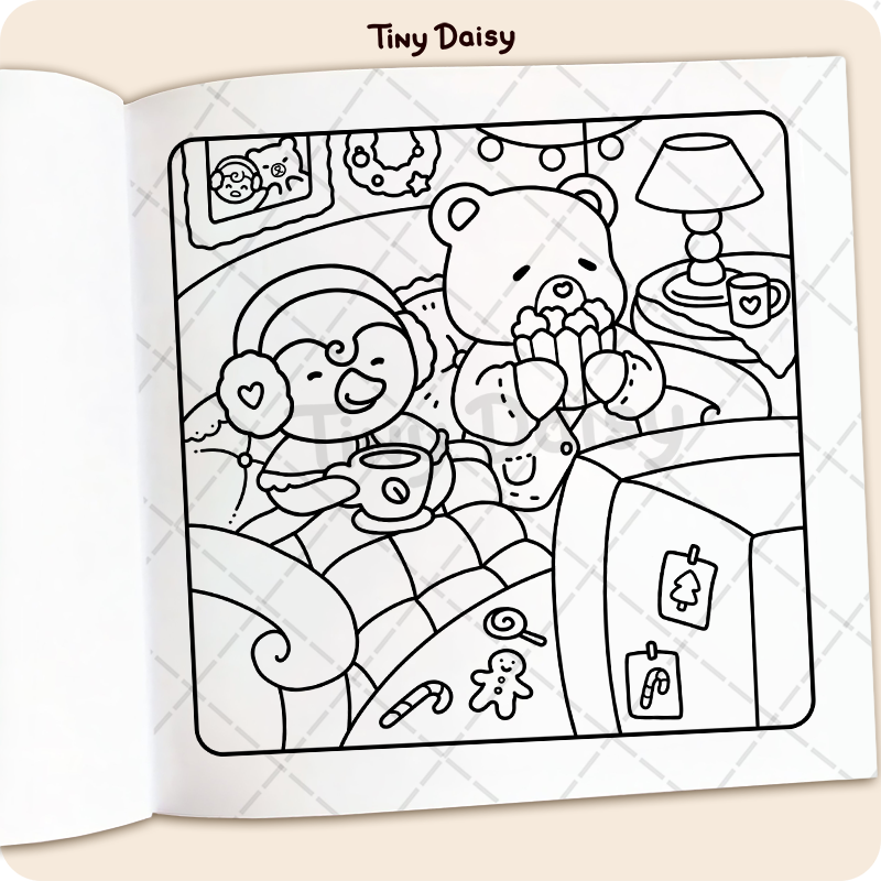 Fuzzy Xmas Coloring Book - Image 3