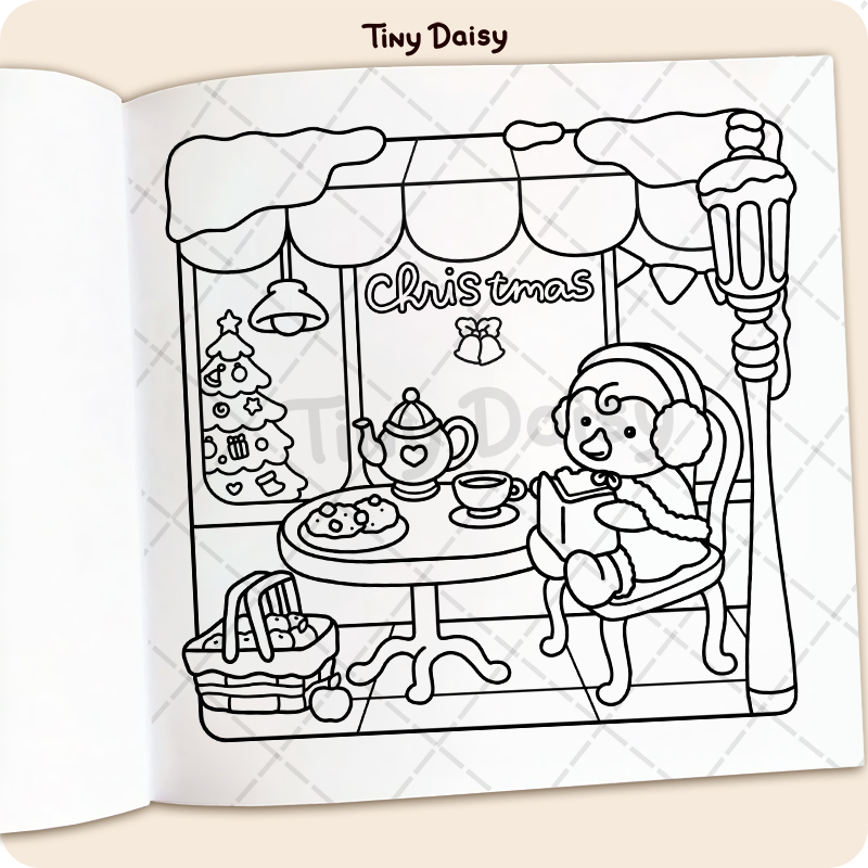 Fuzzy Xmas Coloring Book - Image 4