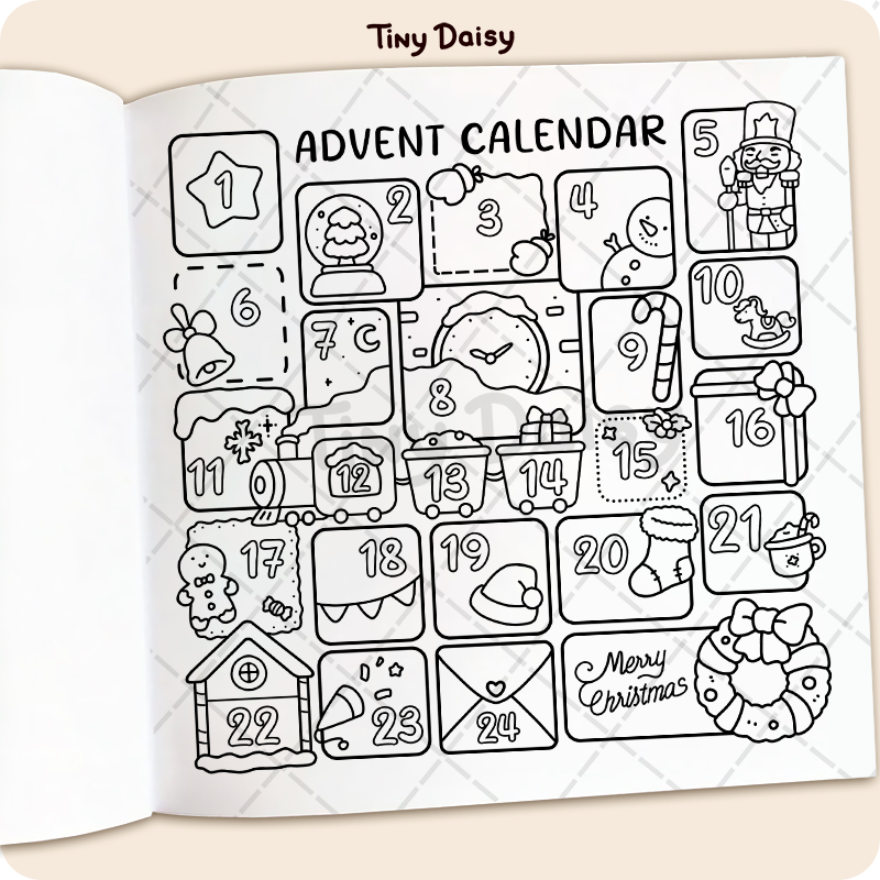 Fuzzy Xmas Coloring Book - Image 5