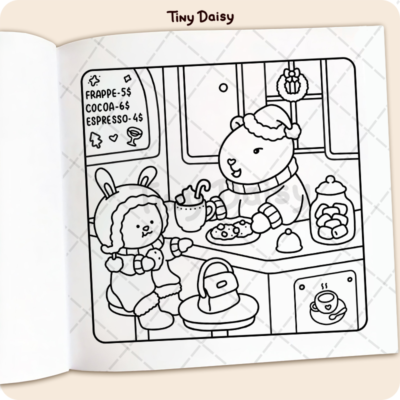 Fuzzy Xmas Coloring Book - Image 6