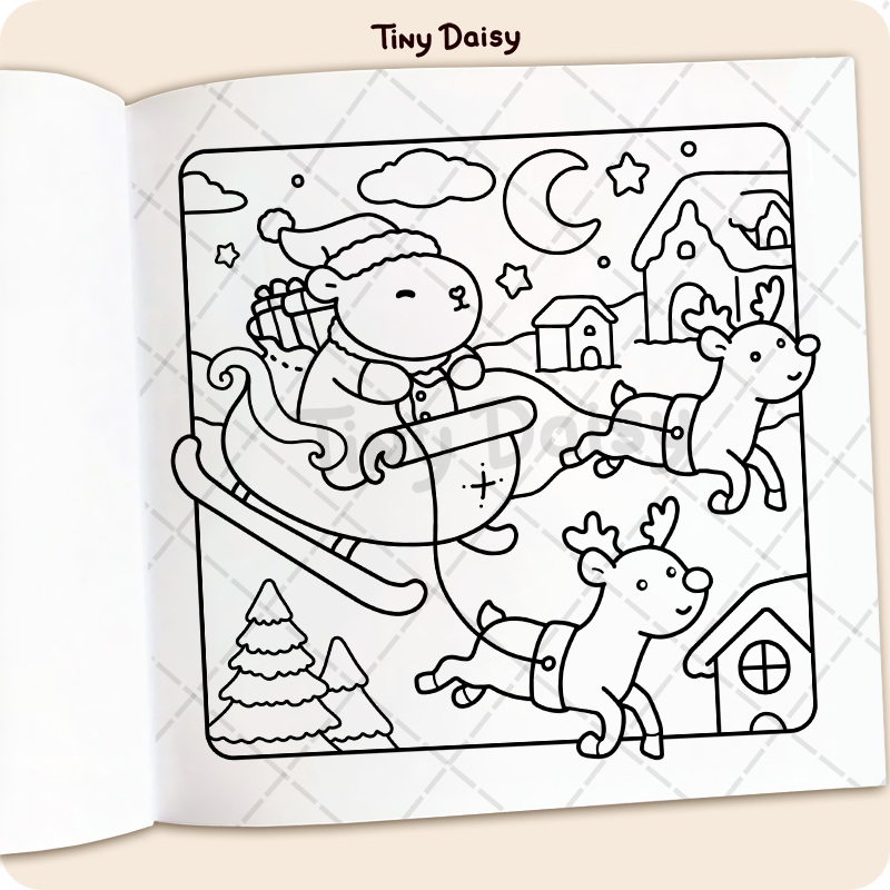 Fuzzy Xmas Coloring Book - Image 7