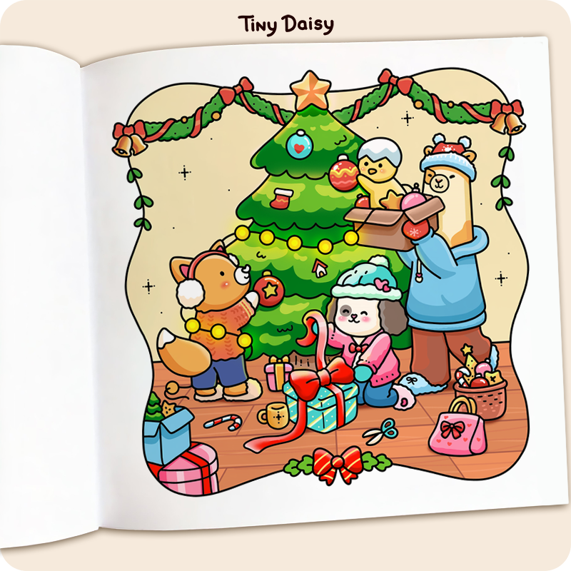Fuzzy Xmas Coloring Book - Image 8
