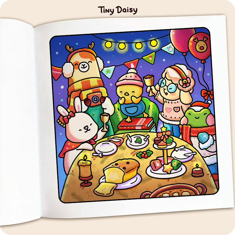 Fuzzy Xmas Coloring Book - Image 9