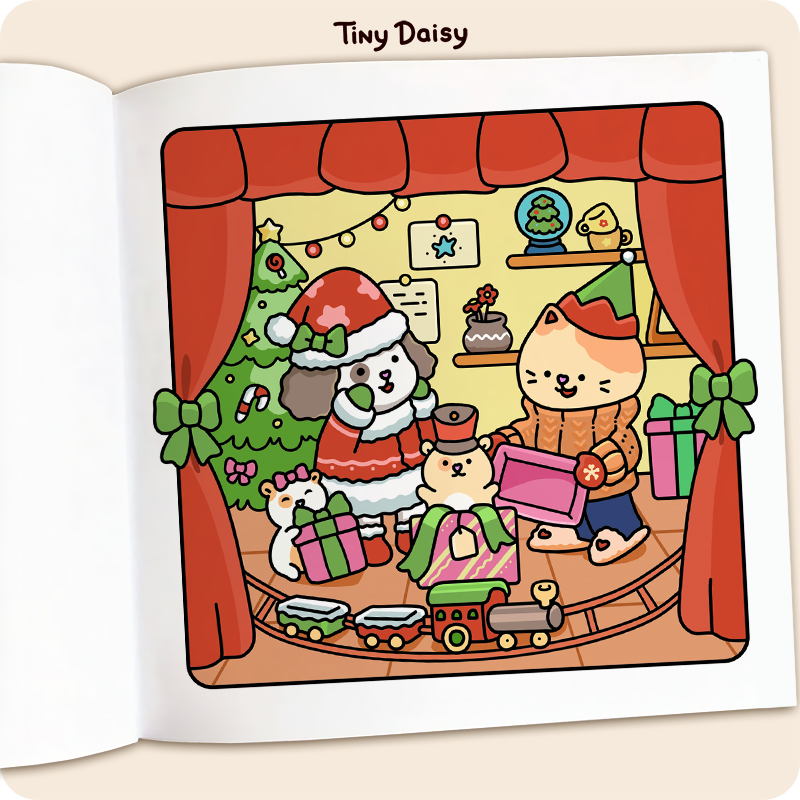 Fuzzy Xmas Coloring Book - Image 11