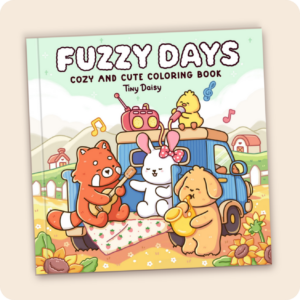 Fuzzy Days Coloring Book