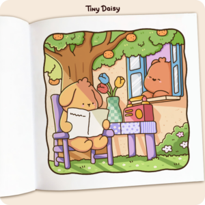 Alternative view of Fuzzy Days Coloring Book