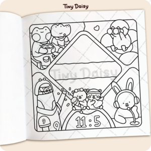 Alternative view of Jumbo Fuzzy Buddies Coloring Book