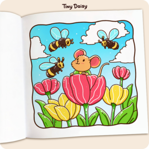 Alternative view of Little Mousey Coloring Book