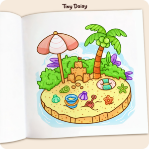 Alternative view of Little Places Coloring Book