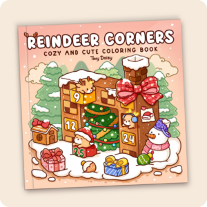 Reindeer Corners Coloring Book