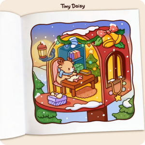 Alternative view of Reindeer Corners Coloring Book