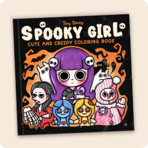Spooky Girl Coloring Book
