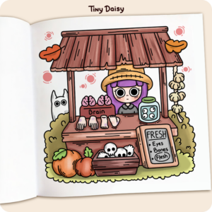 Alternative view of Spooky Girl Coloring Book