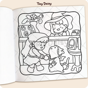 Alternative view of Tiny Tales Mini Coloring Book (Daylight 6 x 6 inches)