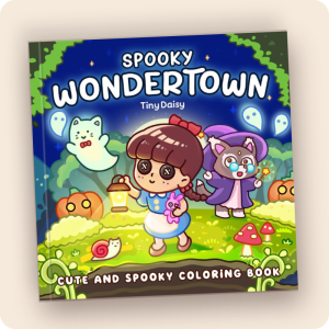 Spooky Wondertown Coloring Book