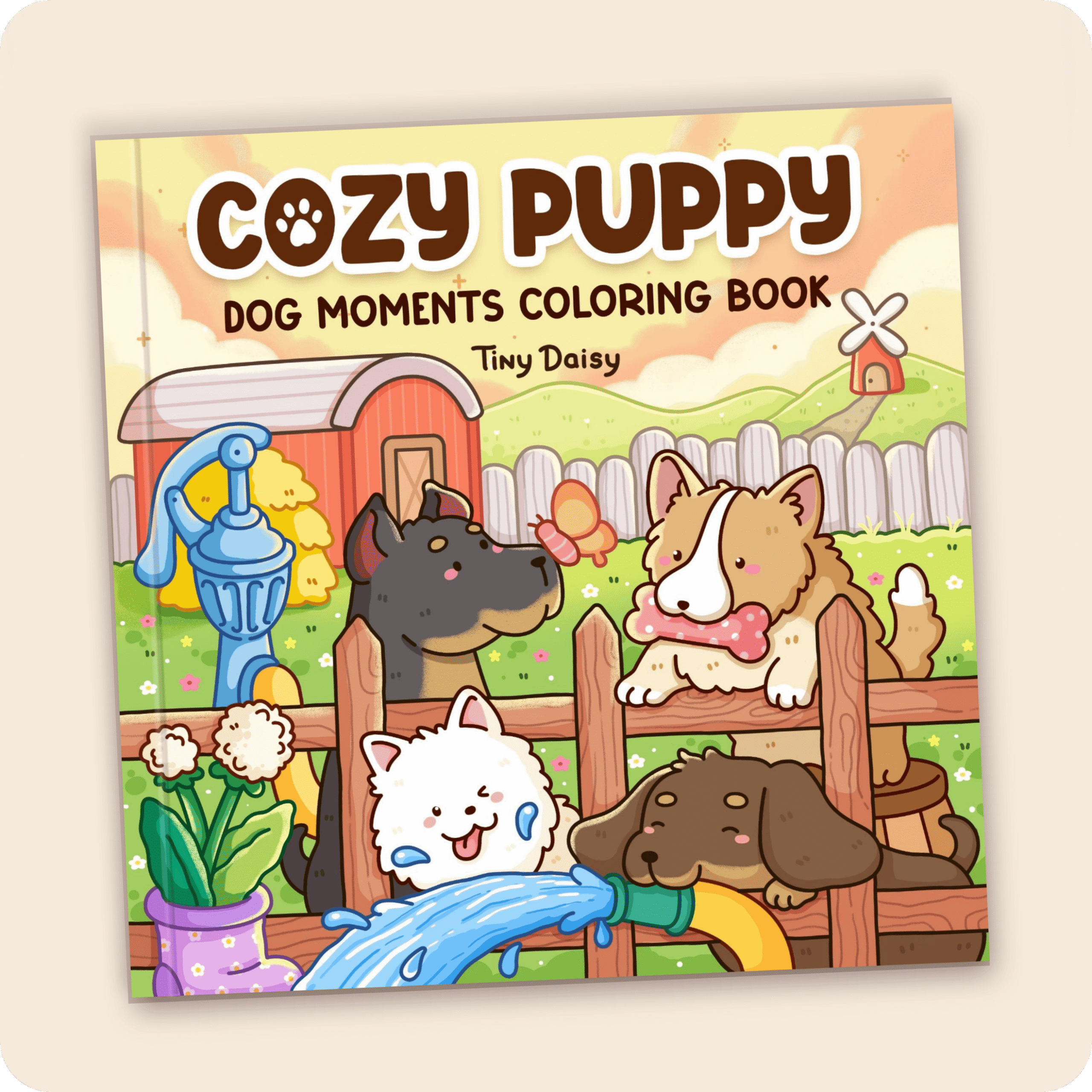 Cozy Dogs Coloring Book