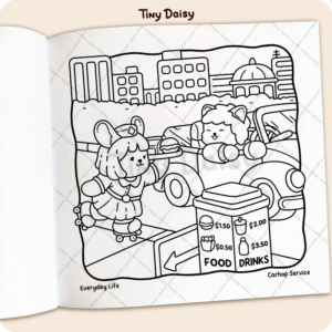 Alternative view of Cozy 1970s Coloring Book