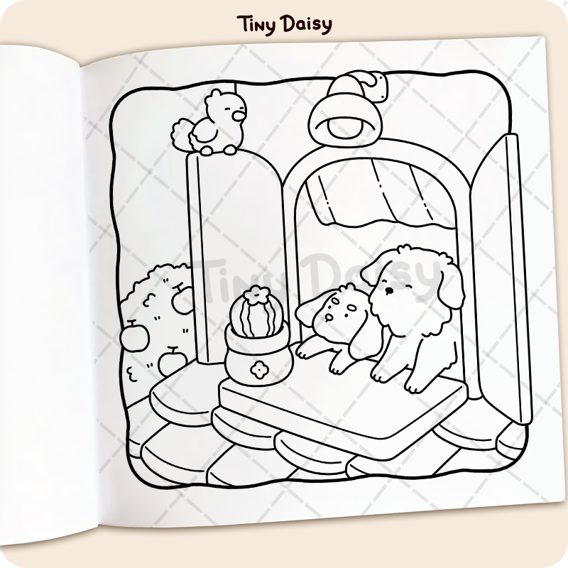 Cozy Dogs Coloring Book - Image 3