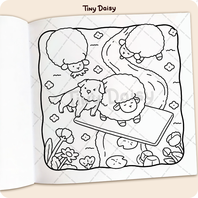 Cozy Dogs Coloring Book - Image 4