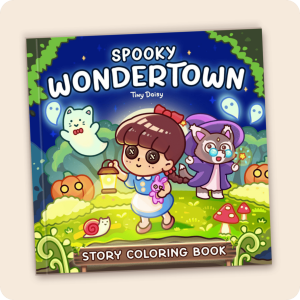 Spooky Wondertown Coloring Book