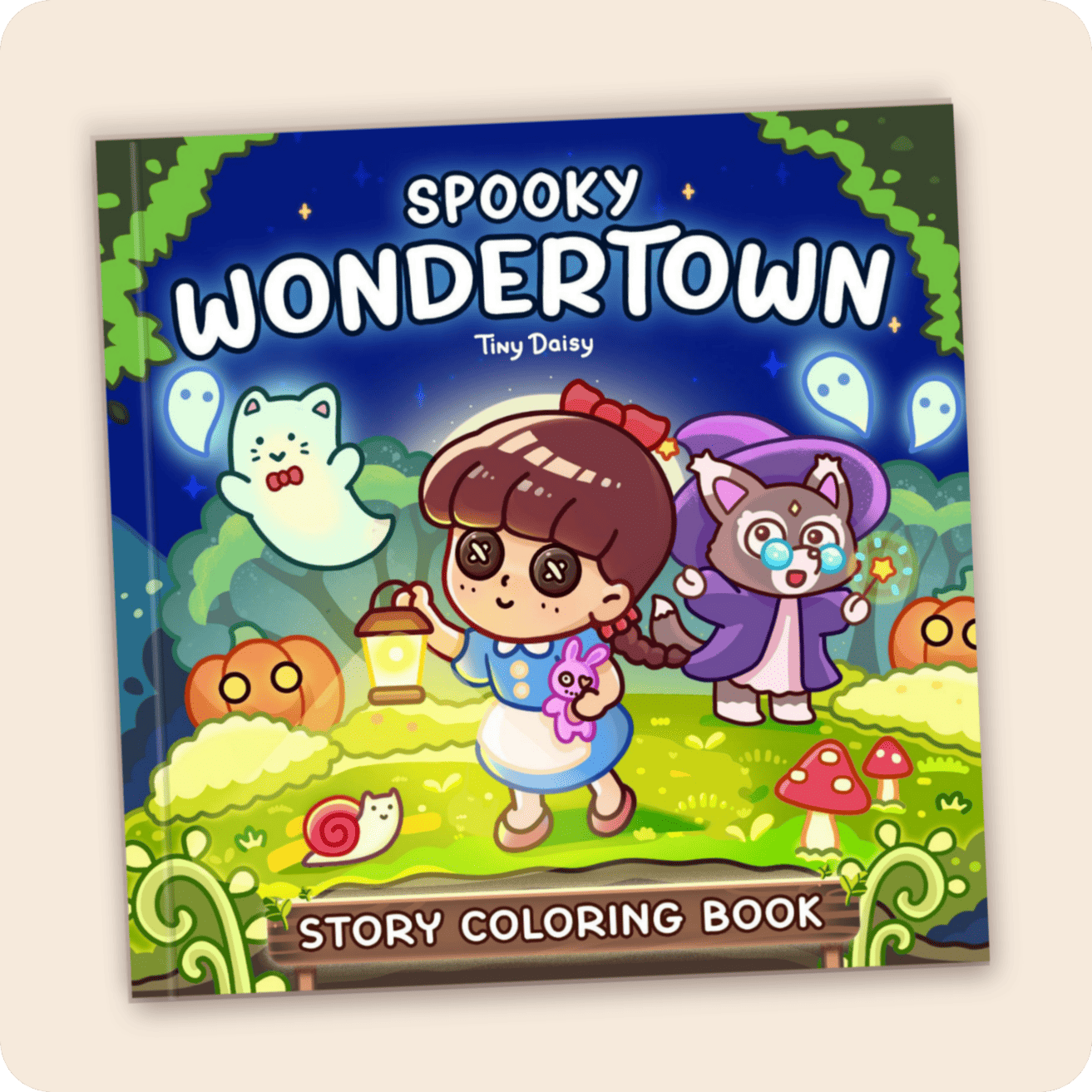 Spooky Wondertown Coloring Book