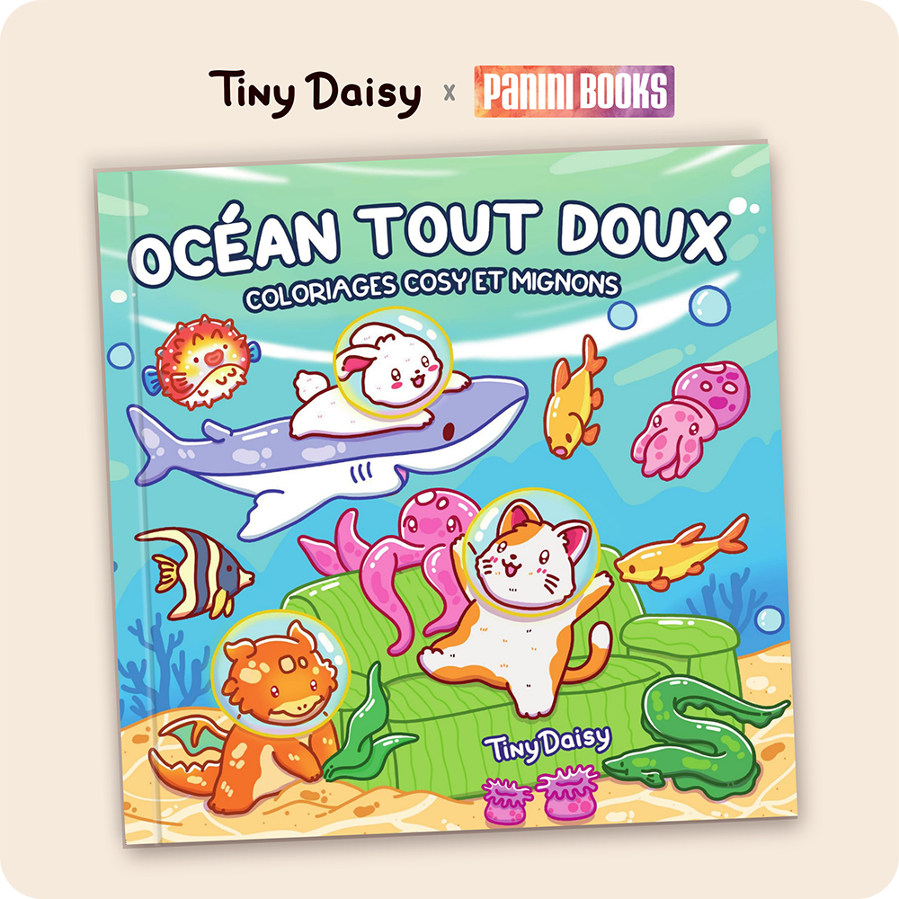 Ocean Fuzzy Coloring Book