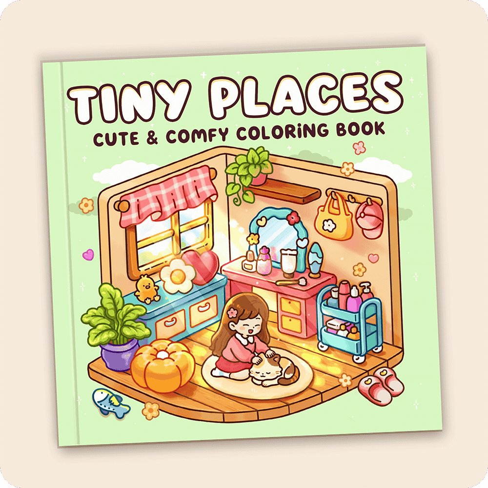 Tiny Places Coloring Book