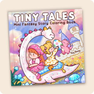 Tiny Tales Mini Coloring Book (Daylight 6 x 6 inches)
