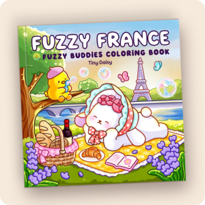 Fuzzy France Coloring Book