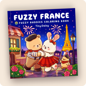 Fuzzy France Coloring Book
