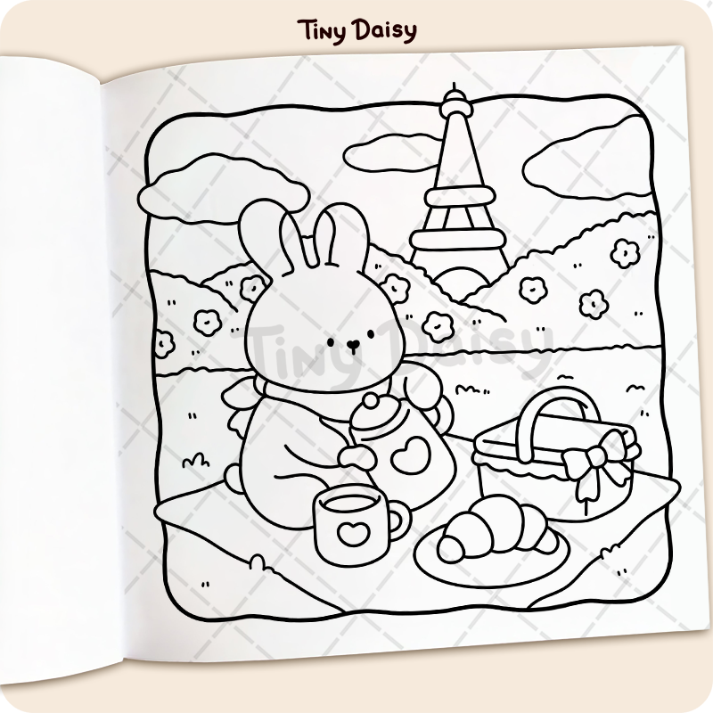 Fuzzy France Coloring Book - Image 3