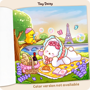 Alternative view of Fuzzy France Coloring Book