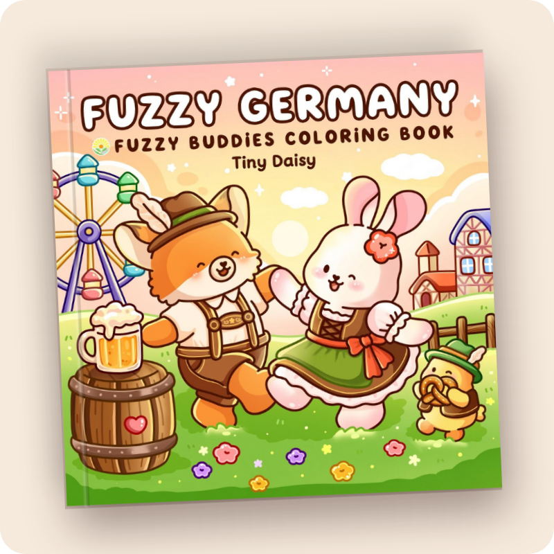 Fuzzy Germany Coloring Book