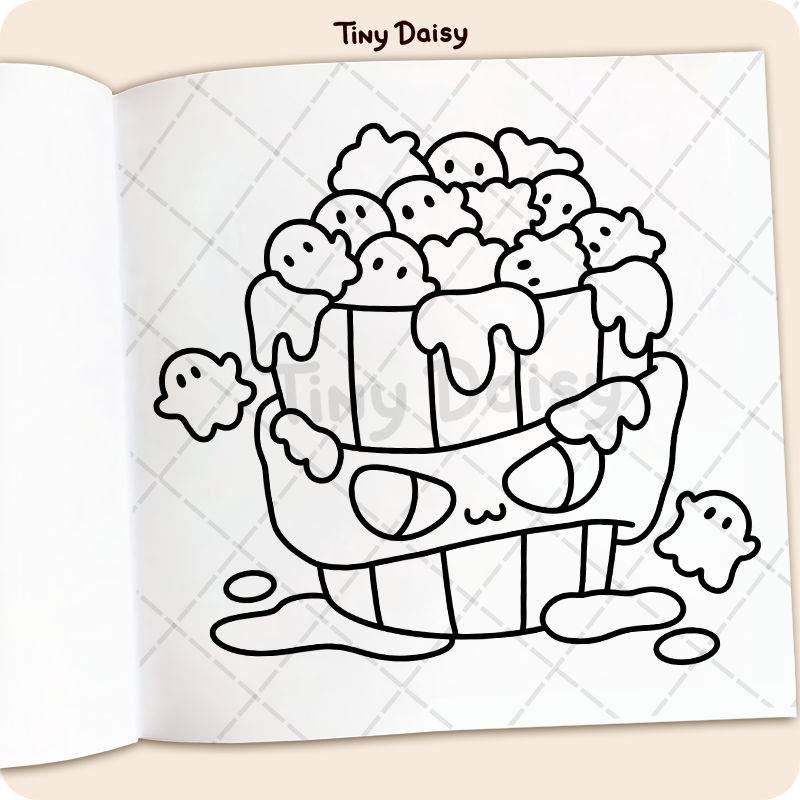 Spooky Foods & Drinks Coloring Book - Image 3